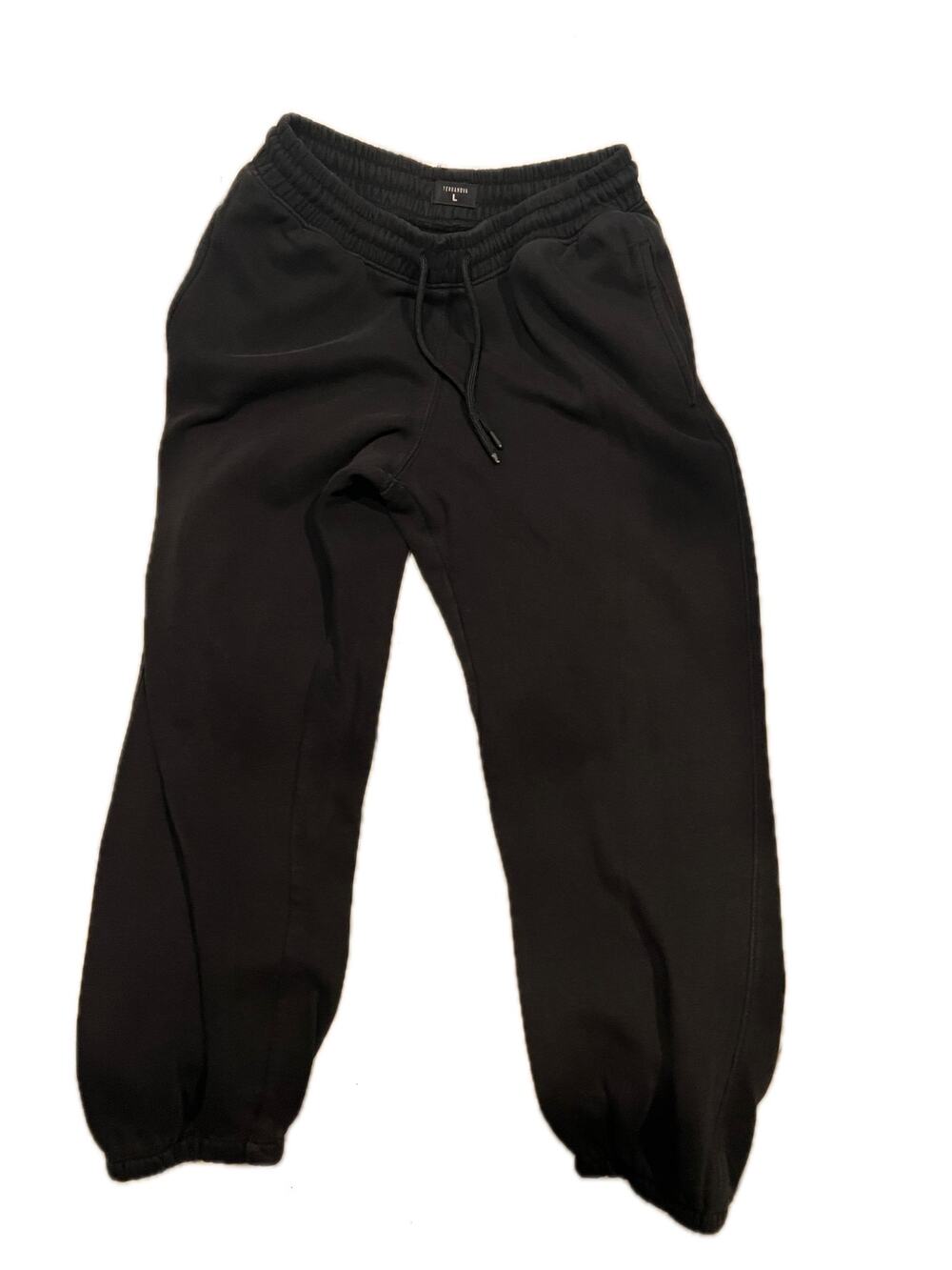 Terranova cuffed ankle Sweatpants/Joggers Womans Large Black